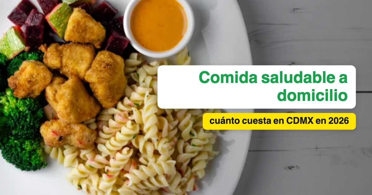 ¿Cuánto cuesta la comida saludable a domicilio en CDMX? Precios 2026
